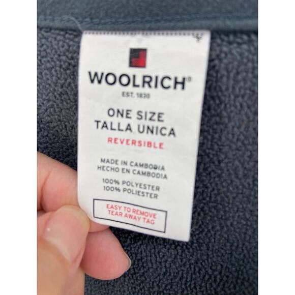 Woolrich Wrap Womens One Size Poncho‎ Gray Buffalo Plaid Reversible Scarf - Picture 3 of 10